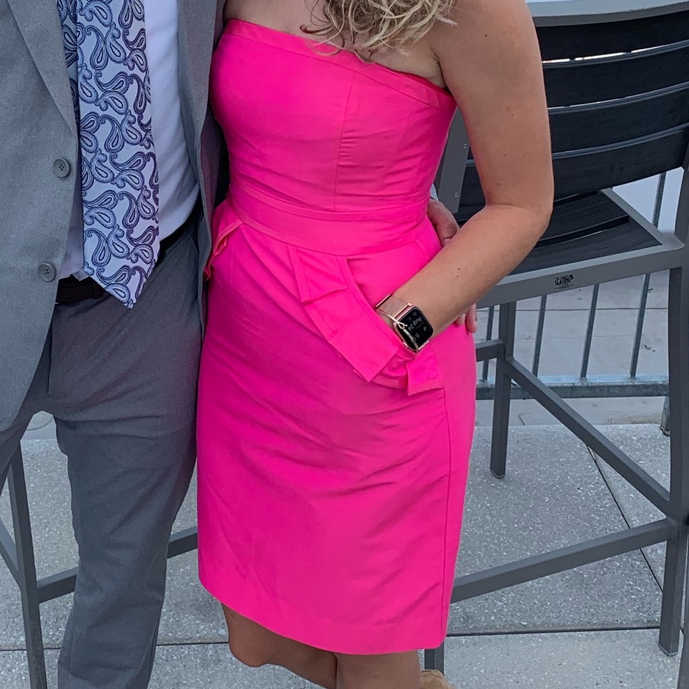 J.Crew strapless dress with pockets